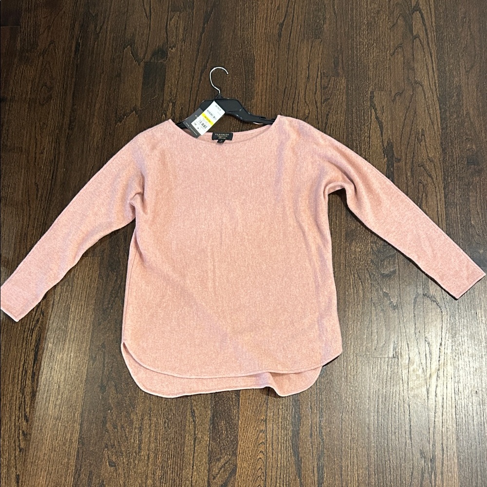NWT Charter Club Luxury Women’s 100% Cashmere Women's Pink Sweater Size Medium